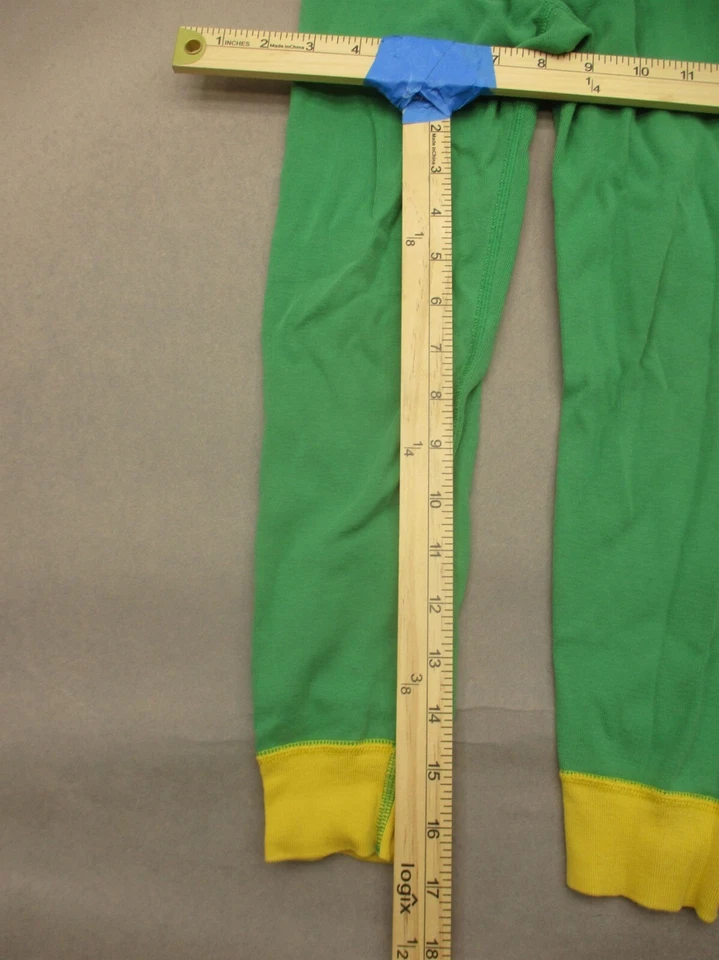 Брюки пижама Hanna Andersson размер 5 детские унисекс зеленые 100% органический хлопок 909 - Изображение 4 из 4