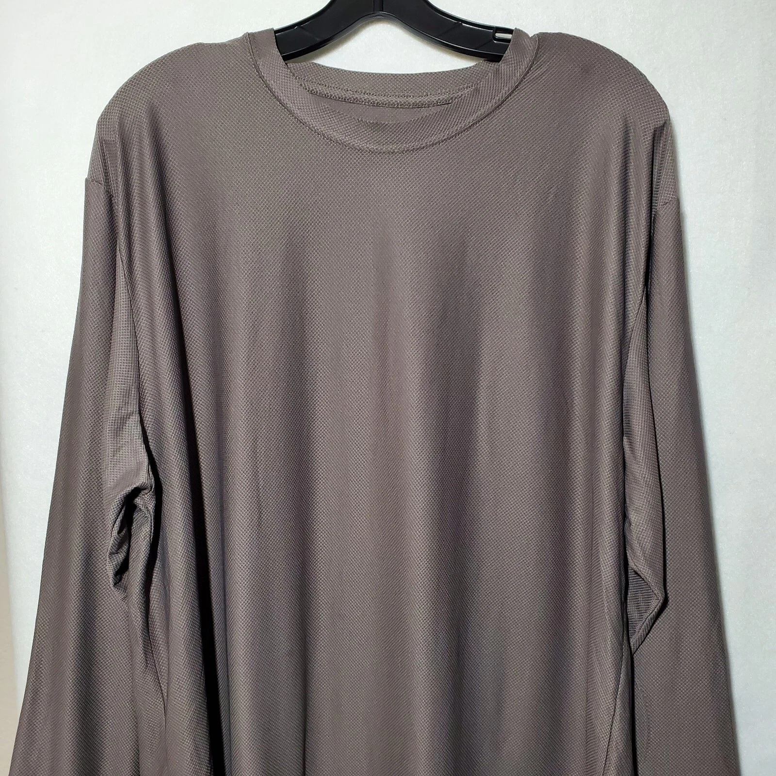 DULUTH Trading Shirt Men's XXL Performance Running Shirt Grey Lightweight LS