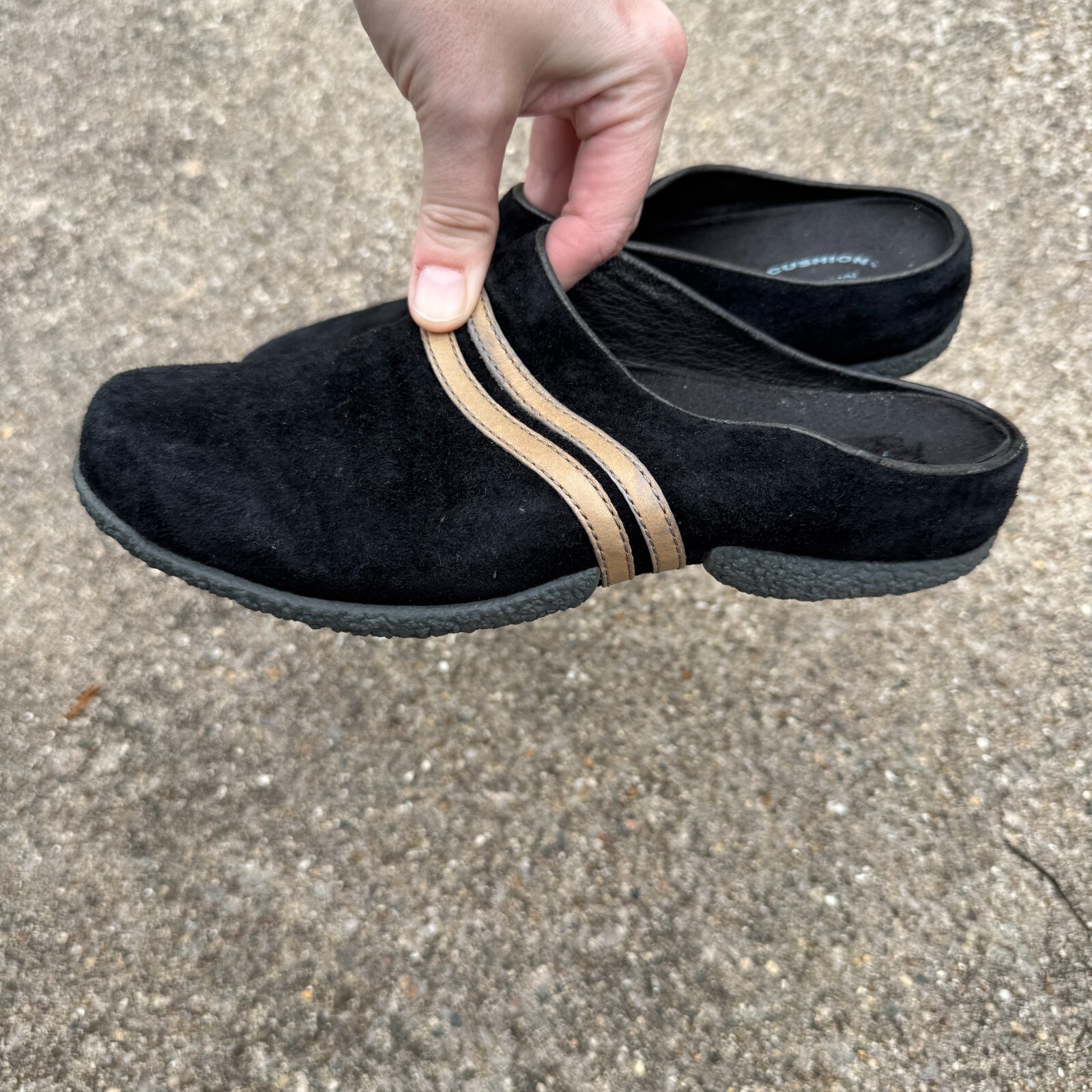 Merrell Duet Sport Zoccoli Slide Donna 6 Nero Pelle Scamosciata Cuscino Aria Mules