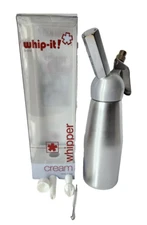 Whip It Pro Cream Whipper Dispenser United Brands Stainless Steel 1 Pint NIOB