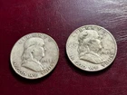 Pair of 1948 Franklin Half Dollars