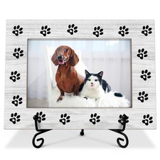 Pet Picture Frame Paw Print Frame Memorial Gifts for Cat Dog Mom Loss of Dog ...