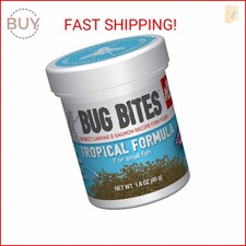 Fluval Bug Bites Tropical Fish Food, Small Granules for Small to Medium Sized Fi