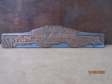 Antique Metal Letter Press Printing Block Stamp Western Stamp Collector