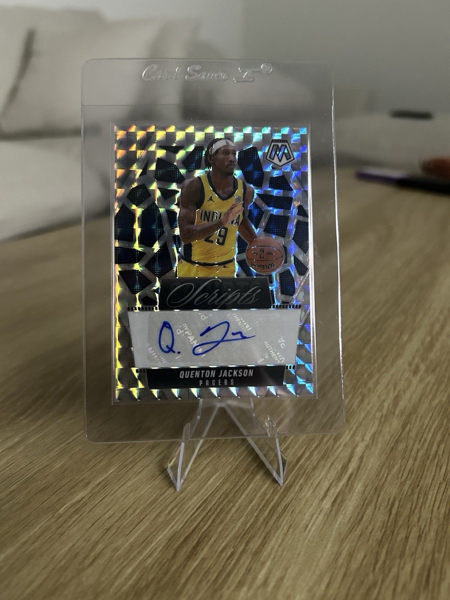 Quenton Jackson 2024-25 Mosaic Scripts Prizm Auto #MS-QJI Pacers