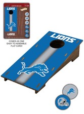 Desktop Cornhole - N2186 - Detroit Lions - MDF Wood