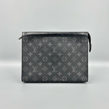 Authentic Louis Vuitton Pochette Voyage MM Monogram Eclipse Coated Canvas eBay
