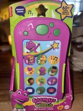 Fisher-Price Barney's World Hey Barney Phone Toy, 60 Songs Phrases, Ages 2