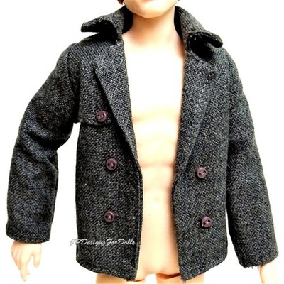 Barbie Twilight Edward dunkelgraue Jacke neu Puppe nicht enthalten