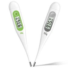 Bundle of Oral Thermometer for Adults, Digital Thermometer with Fever Alert