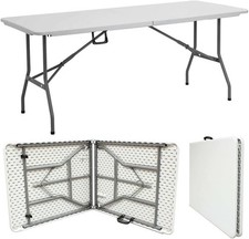 Image of "6ft Heavy Duty Folding Table - Ideal for Catering, 180 x 70 x 74 cm, White