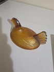 Vintage Indiana Glass 7” Hen on Nest Golden Carnival Amber Iridescent TOP HALF