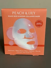 PEACH & LILY Glass Skin Ginseng Collagen Mask Plump Hydrate (Box of 7 Masks) NEW