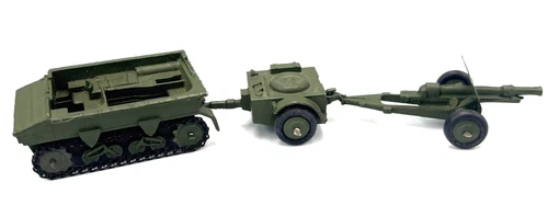 Vtg 1960 Dinky Toys 162a 162b 162c Light Dragon Tractor Ammo Trailer 18  Gun