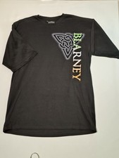 Men's Tee shirt Blarney Castle Irish Celtic XL black orange white green Trinity