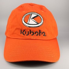 Kubota Hat Cap Adjustable Strapback Orange K-Products Tractor Farm Farming Mens
