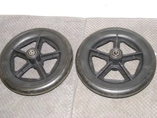 INVACARE/DRIVE/QUICKIE & MORE WHEELCHAIR 8"X1" SOLID FRONT WHEELS**SEE PICTURES