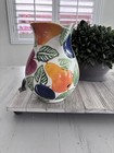 Ancora Hand Painted Ceramic Pitcher w/ Handle, Made in Italy, Fruit Pattern — photo 3