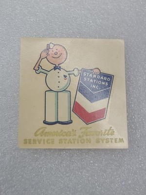 1930s-50s Standard Stations Inc America's Finest  Label  / Transfer - Authentic