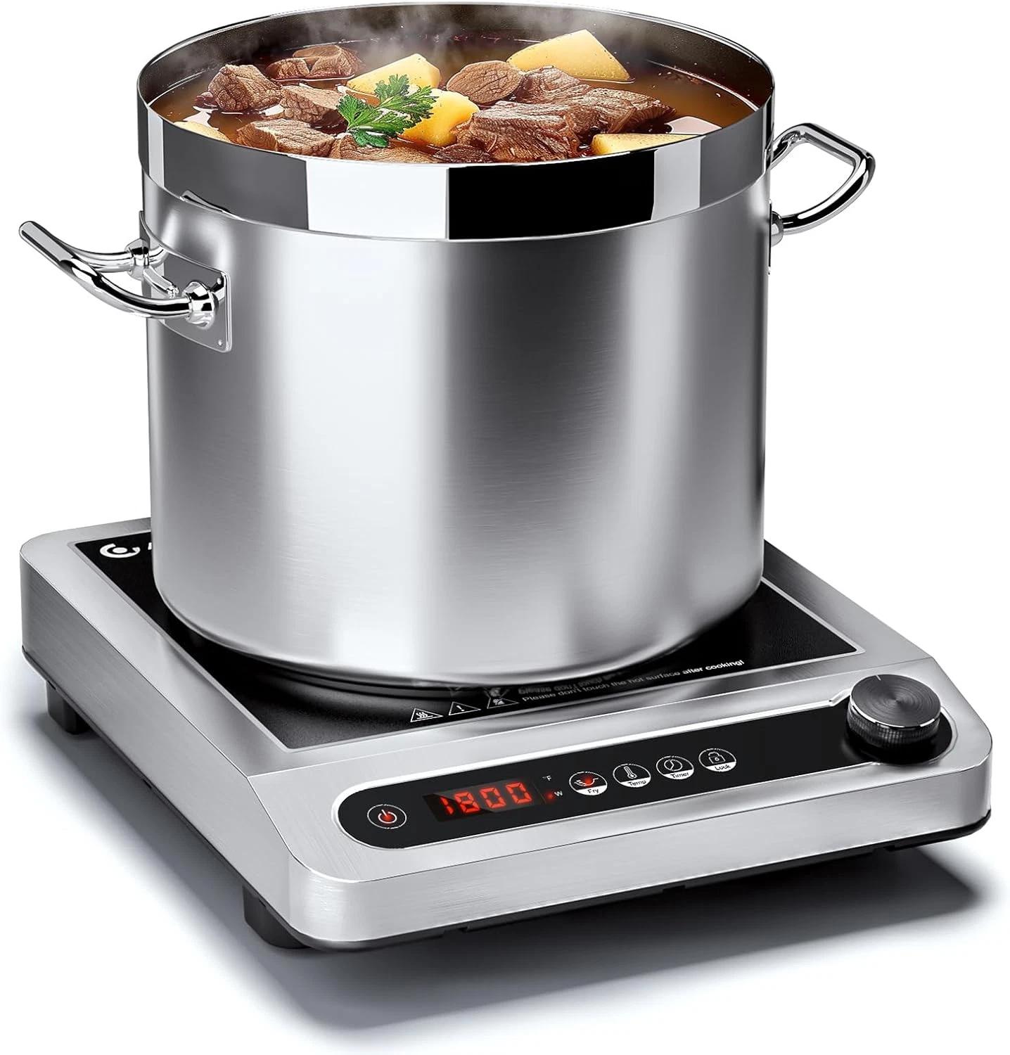 1800W Induction Cooktop with Timer & 18 Temp Levels - Professional Hot Plate
Opens in a new window o