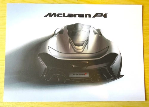 2013 McLAREN P1 LAUNCH CUSTOMER PRINT IN PERFECT CONDITION.