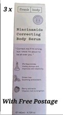 Frank Body Niacinamide Correcting Body Serum, 140ml x 3 BNIB with free postage 