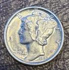 1945 P Mercury Dime Silver uncirculated BU MS  Uncertified