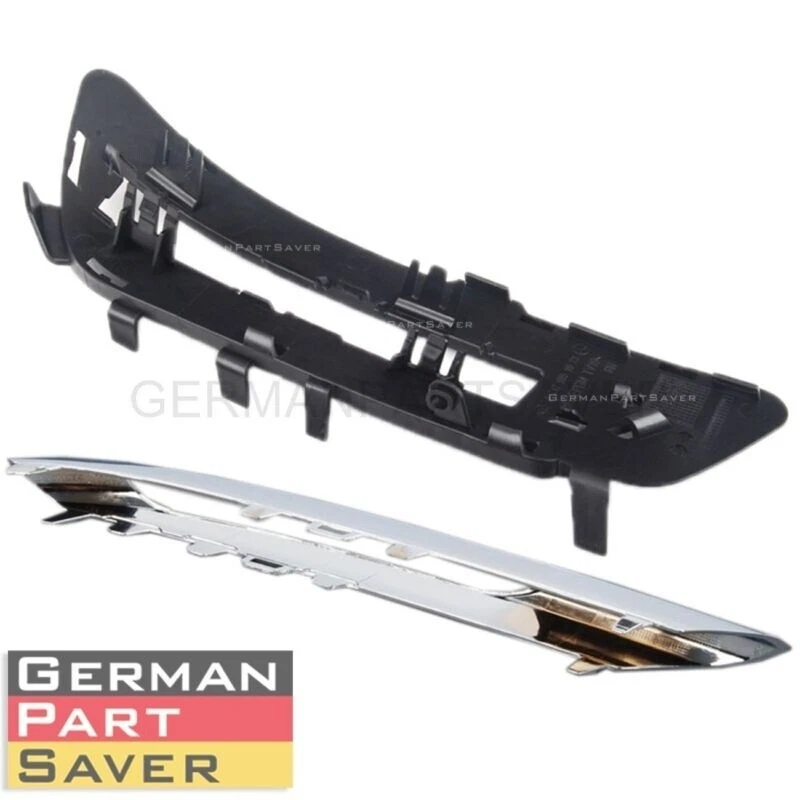 Front Bumper Fog Light Grille For 10-13 Mercedes-Benz E350 E400 E550 New 2pcs Foto 2 de 4