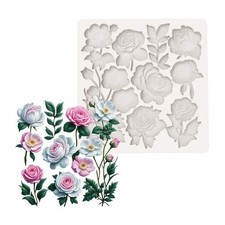 Newest 1PCS Flower Silicone Molds Fondant Candy Mold For Cake Decorating
