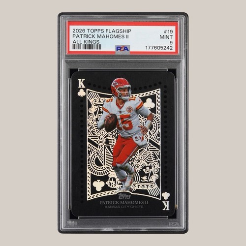 Topps 2026 Flagship Patrick Mahomes II All Kings #19 Chiefs NFL PSA 9