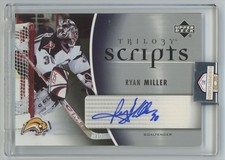 2006-07 Upper Deck Trilogy Scripts auto Ryan Miller Buffalo Sabres #TS-MI