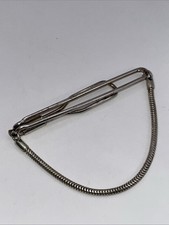 835 Silber,Krawatten-Nadel mit Kette,6.9g, L-...