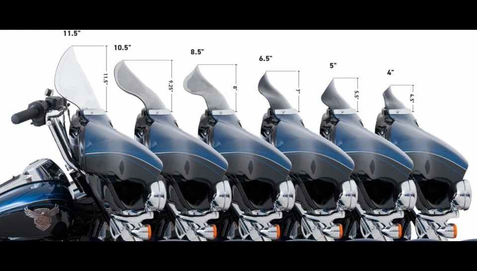 Parabrisas acampanado tintado de 6,5" Klock Werks KWW-01-0198 para Batwing Touring 96-13 Foto 4 de 4