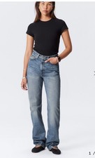 WEEKDAY Sweden Women's ROWE High Rise Straight Jeans Sz 26 NWOT