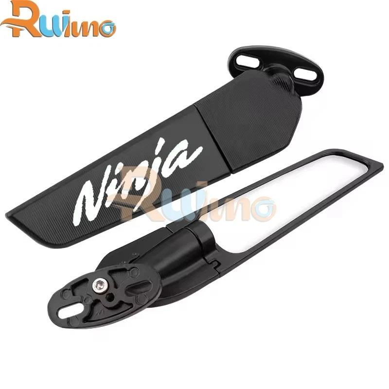 Espejos retrovisores giratorios para Kawasaki Ninja 250/R 300 400/R 650 CNC Foto 4 de 4