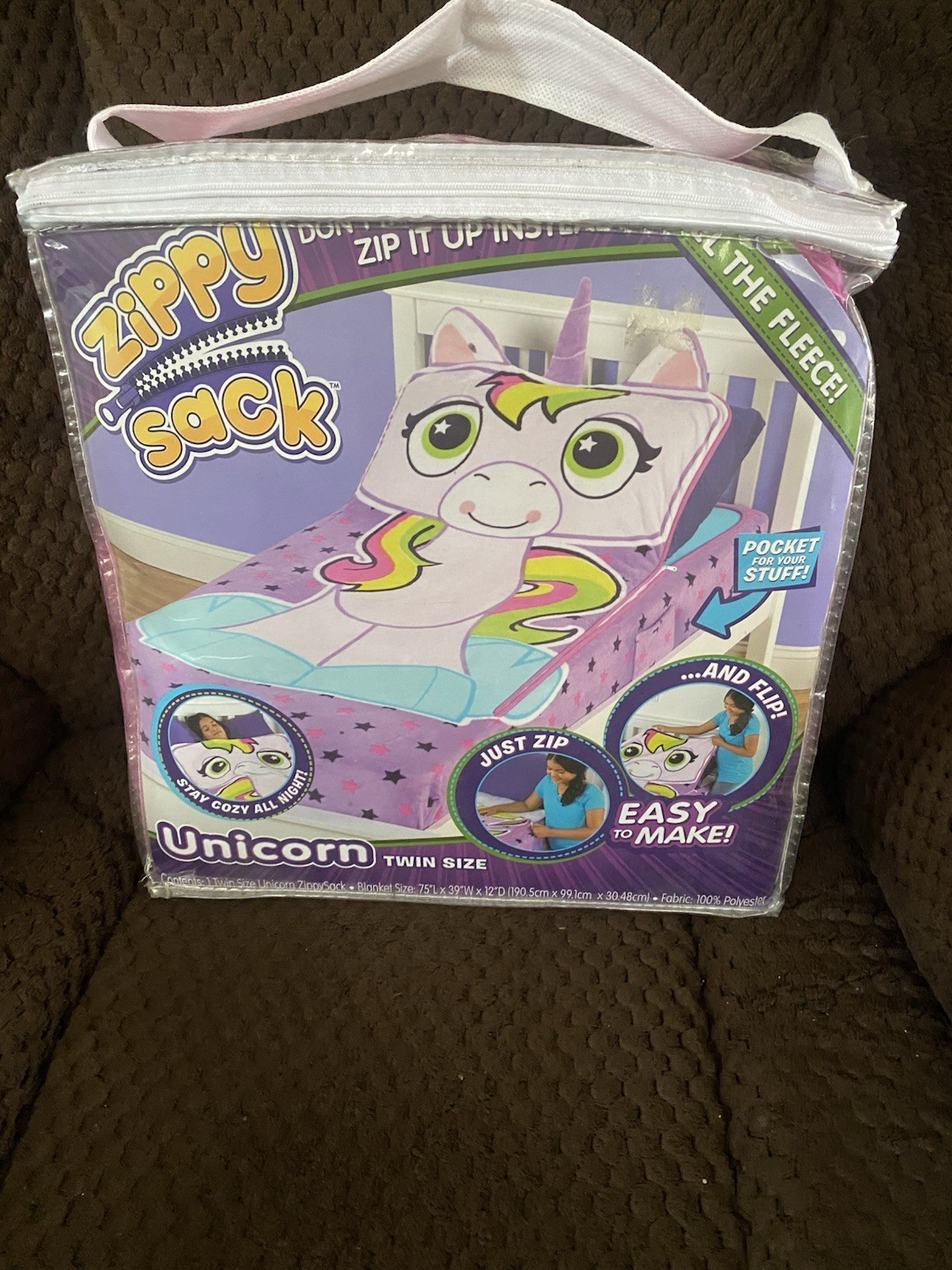 Unicorn, Zippy Sack. Original.