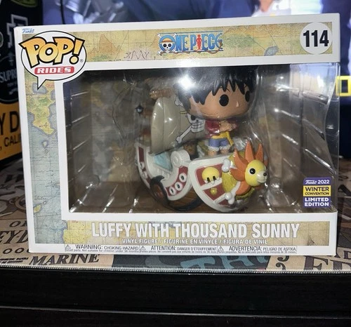 Funko Pop! Rides: One Piece - Luffy With Thousand Sunny With Protector