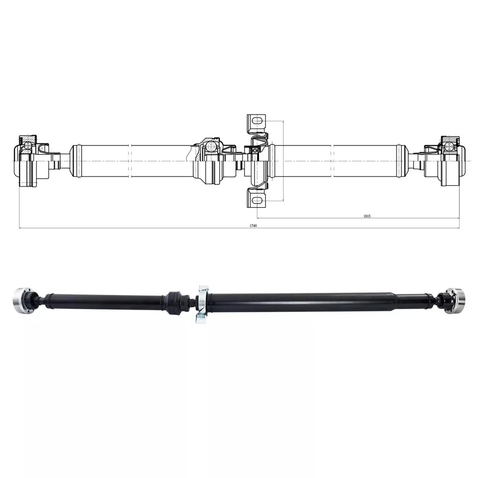 Rear Drive Shaft Assembly Driveshaft For 2014-2025 Dodge Durango 52123731AA RWD Foto 3 de 4