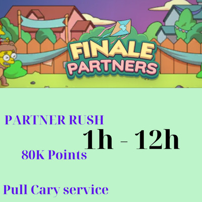 Monopoly_go Partner - Event Finale Partners -full carry 80k points 1 slot 1h-12h