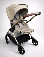 Silver Cross Dune Pushchair Stone Beige Black - Includes Footmuff Raincover