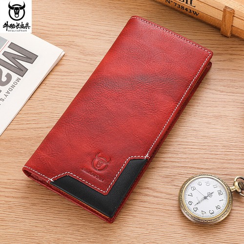 Vintage cowhide men's long wallet, large capacity multi-function card holder - Picture 14 of 18