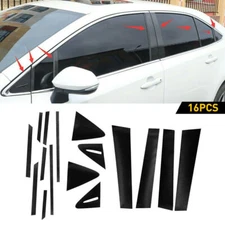carbon fibre pc Window BC Pillar Post Molding Trim For Toyota Corolla 2020-2025