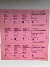 3 DIAMOND HEAD UNUSED CONCERT TICKETS MANCHESTER FREE TRADE HALL 28th JUNE 1981