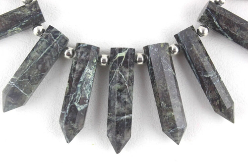 Good Quality Natural Kambaba Jasper Pencil 7x17-8x34 MM Gemstone Briolette Beads - Picture 2 of 4