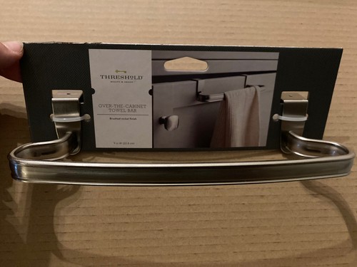 Threshold Over The Cabinet Towel Bar Brushed Nickel Finish