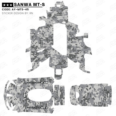 SANWA MT-S TRANSMITTER RADIO CONTROL CUSTOM VINYL DECAL STICKER | eBay
