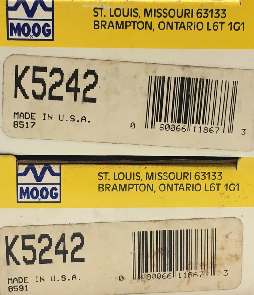 Kit de buje de barra estabilizadora de suspensión Moog [Lote de 2] K5242 NOS Foto 3 de 3