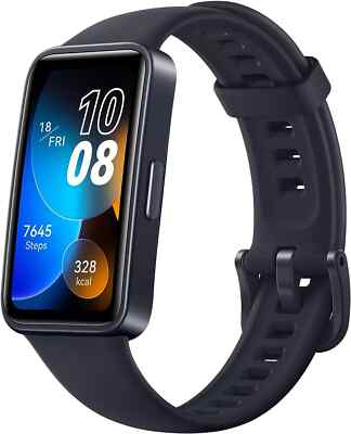HUAWEI Band 8 Smartwatch, Midnight Black, Ultraflaches Design, Schlaf-Tracking