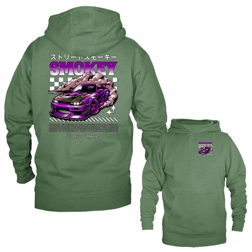 Sudadera con Capucha Smokey Drift Streetwear Importada Afinada Personalizada JDM Coche Deportivo - Imagen 10 de 10