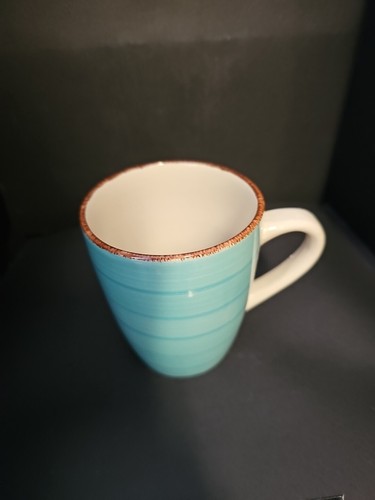 Royal Norfolk Coffee Cup Mug Teal Turquoise Set Four Greenbriar International - Picture 14 of 16